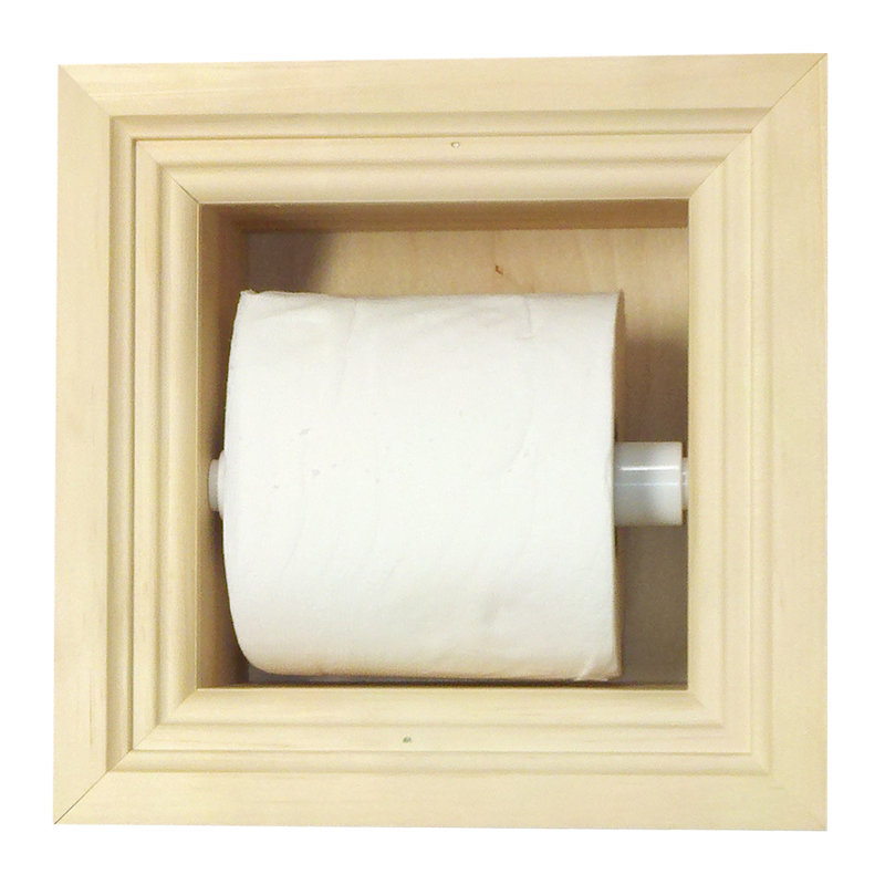 Porte-papier hygiénique encastré Tracy, Naturel