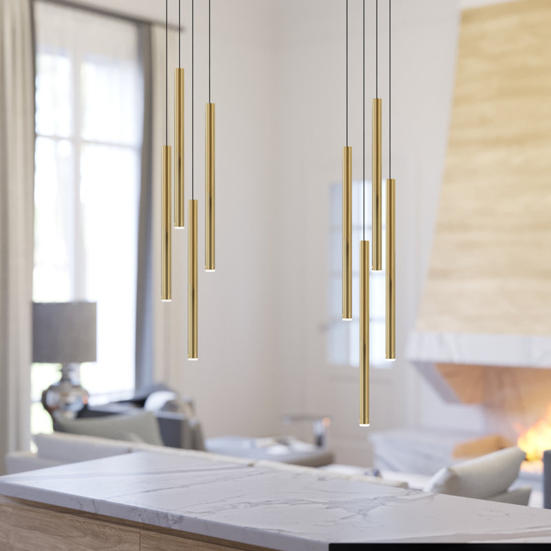 Baileyton 4 - Light Cluster Pendant, Brass