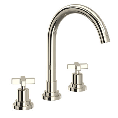 Lombardia Widespread Lavatory Faucet With C-Spout