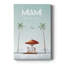 «Illustrated Miami Beach II», impression sur toile tendue-699255631