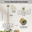Lustre tambour 4 lumières moderne avec verre texturé-1710479972
