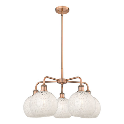 Lustre suspendu 5 lumières Ballston White Mouchette