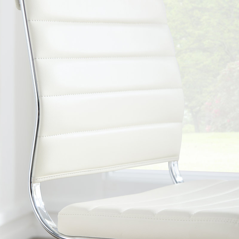 Chaise de bureau Rossie, Non, Blanc