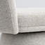 Fauteuil d'appoint pivotant rembourré en tissu