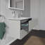Base de meuble-lavabo simple murale Duravit seulement - noyer naturel (lavabo non inclus)-154669629