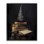 Bibliothèque et chapeau de sorcière, estampe numérique, design par LSR Design Studio-1358189550-1358189548