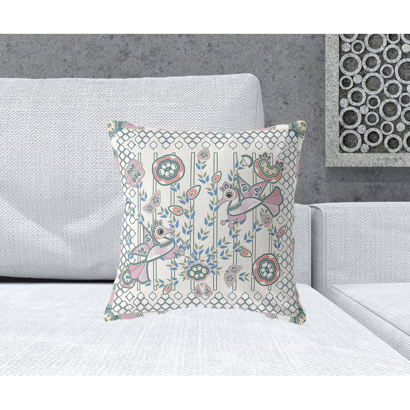 Coussin 18 po x 18 po, Blanc cassé