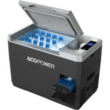Portable Refrigerator with Battery, 29Qt Car Freezer ,12V,45W Low Noice Cooler for RV, Boat-1 Year Warranty