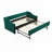 Velvet Upholstery Daybed with Trundle,USB Port ,Side Pockets-1010462259