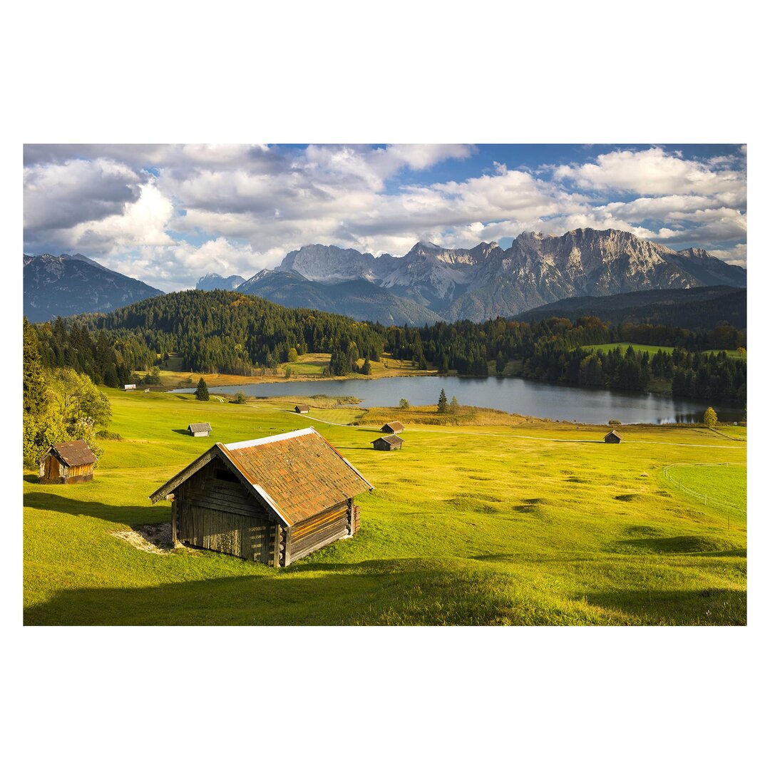 Strukturierte Fototapete Geroldsee Upper Bavaria 2,9 m x 432 cm