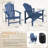 Zawadi HDPE Stacking Adirondack Chair-1256670096-1212229805