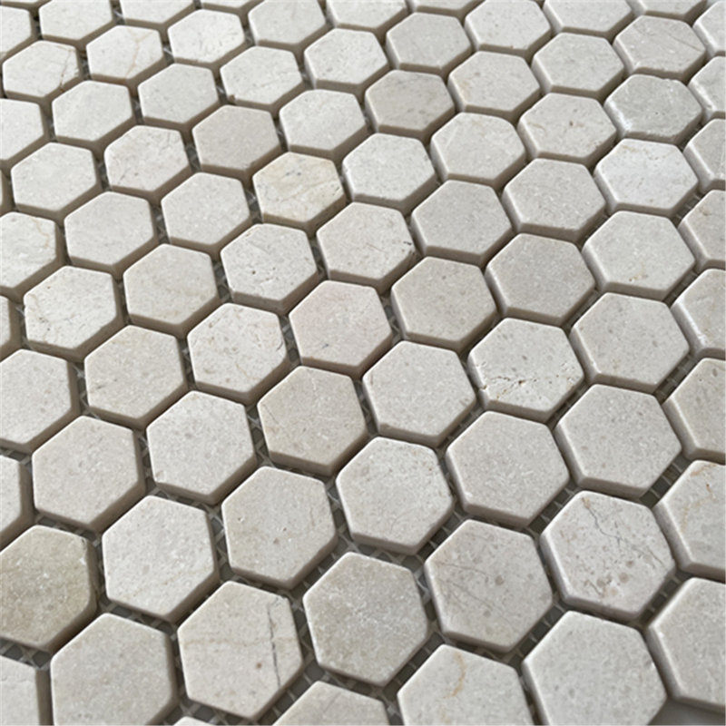 Carreau de mosaïque en marbre 11 po x 11 po