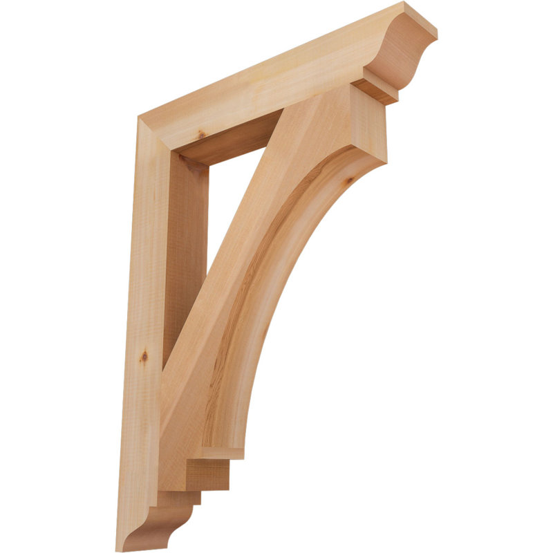 Support impérial traditionnel, H 32 po x l 3,5 po x P 24 po, Cèdre rouge de l'Ouest (lisse)