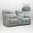 74‘’ One Harr Reclining Sofa Genuine Leather Power Triple-Motor Reclining Loveseat with USB & Type-C Ports and Drop Down Table Tray-110447900