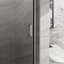 Porte de douche pivotante 34 po x 72 po, porte de douche en verre trempé épais de 1/4 po, conception semi-sans cadre-129435187