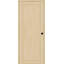 Porte intérieure standard préfinie en bois massif manufacturé 1 panneau Shaker-94384073-94591424-94384054