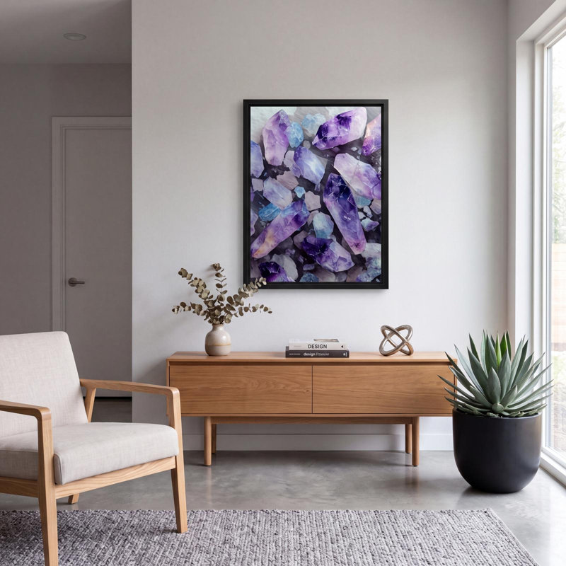 Amethyst Glow, 20" H x 26" W