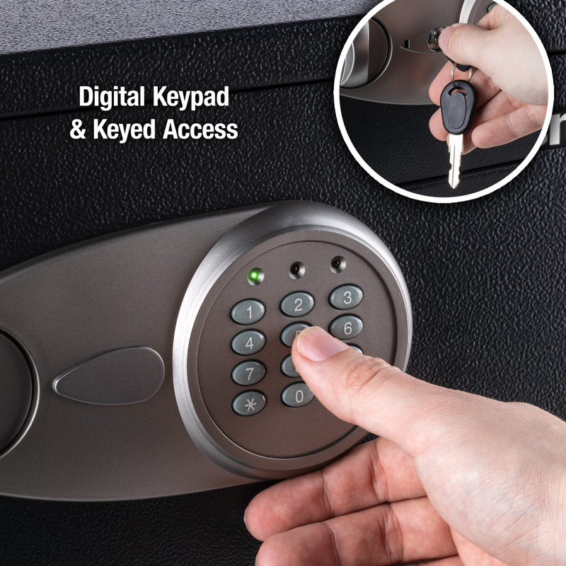 SentrySafe 0.98 Cu. Ft. Security Safe with Keypad Dual Lock, 8.9" H x 16.9" W x 14.6" D