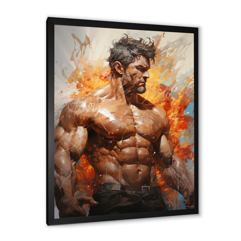 Tripo - Musculation, flex sur toile, Cadre photo noir, H 20 po x l 12 po x P 1 po