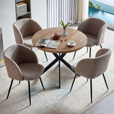 Carlisle Round Pedestal Dining Table Set