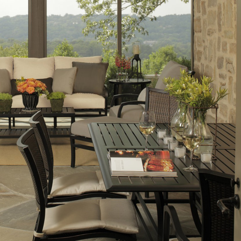 Aire Patio Dining Chair, Aire #2 Ancient Earth/Black Walnut