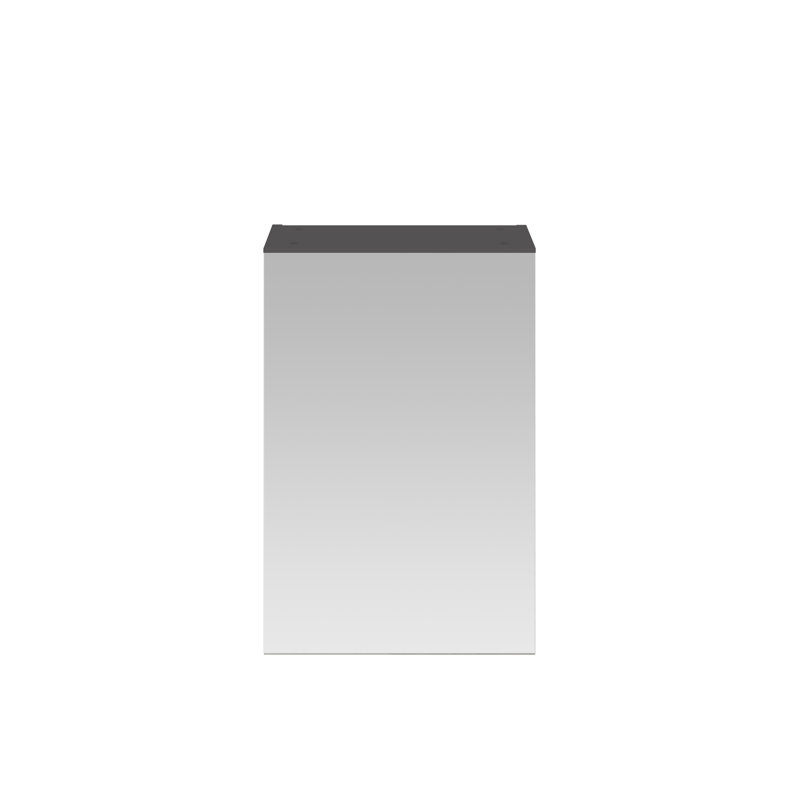 Fusion 450mm W 715mm H Surface Framed Medicine Cabinet Mirror 1 Adjustable, Brown Grey Avola
