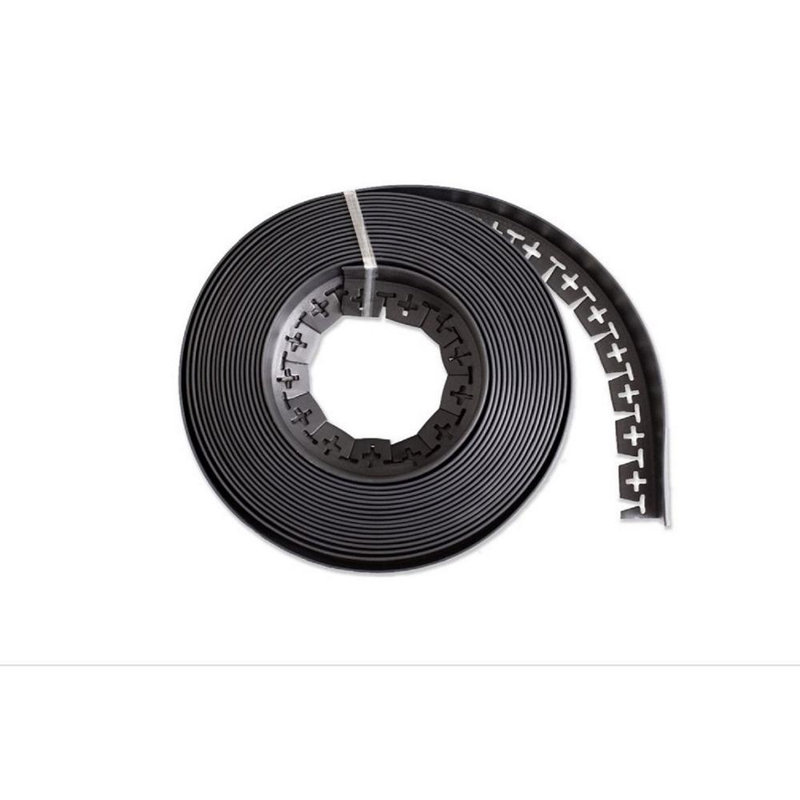 Vinyl Lawn Edging, Black, 1.5" H x 240" W x 1.5" D