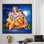 Radha Krishna, toile d'art indou: œuvre d'art indienne célèbre pour décoration murale et lumières spirituelles