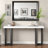 Modern Console Table With Geometric Design And Wood Legs-146855683