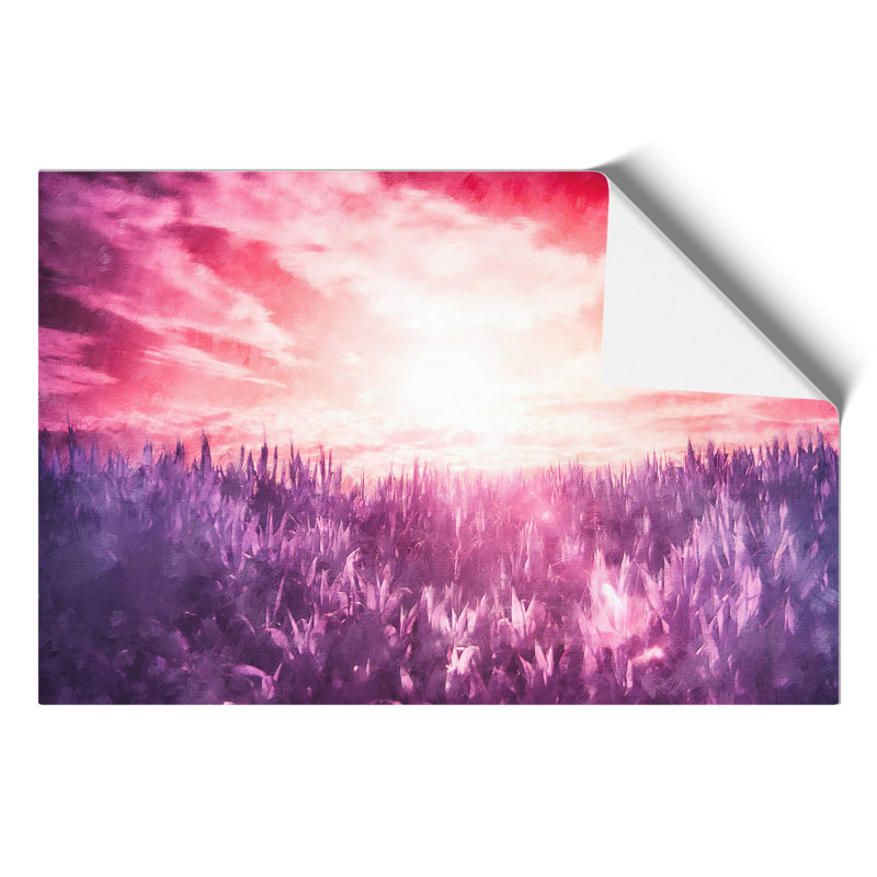 Purple Meadow - No Frame Print, 42cm H x 59cm W x 0.1cm D