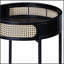 Table de bout noire avec plateau, design moderne et pratique pour des espaces de vie améliorés