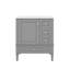 Armoire de meuble-lavabo autoportante 30 po avec évier, 3 tiroirs, 1 porte Modern-121049864