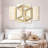 Abstract Geometric Cream Cube Illusion Multi Piece Canvas Print On Canvas 4 Pieces by Jonathan A. Set-93062591