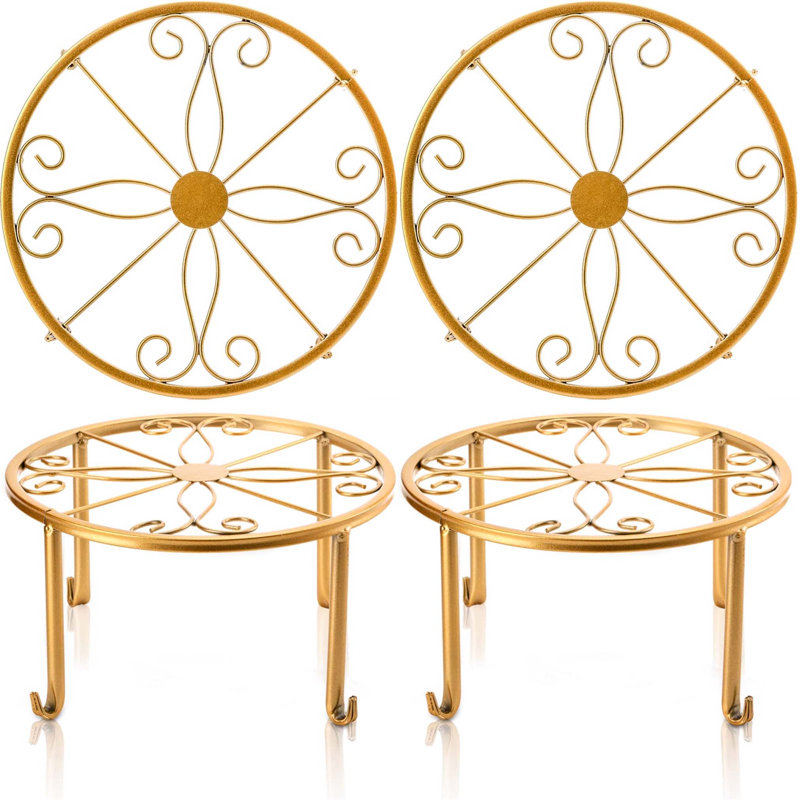 Plant Stand - Set of 4, Gold