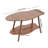 End Table, Modern Coffee Table, 2 Tier Sofa Side Table With Cloud-Shaped Tabletop