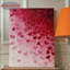 Impression sur toile romantique à motif texturé rose et rouge - Urban Studio-286242656