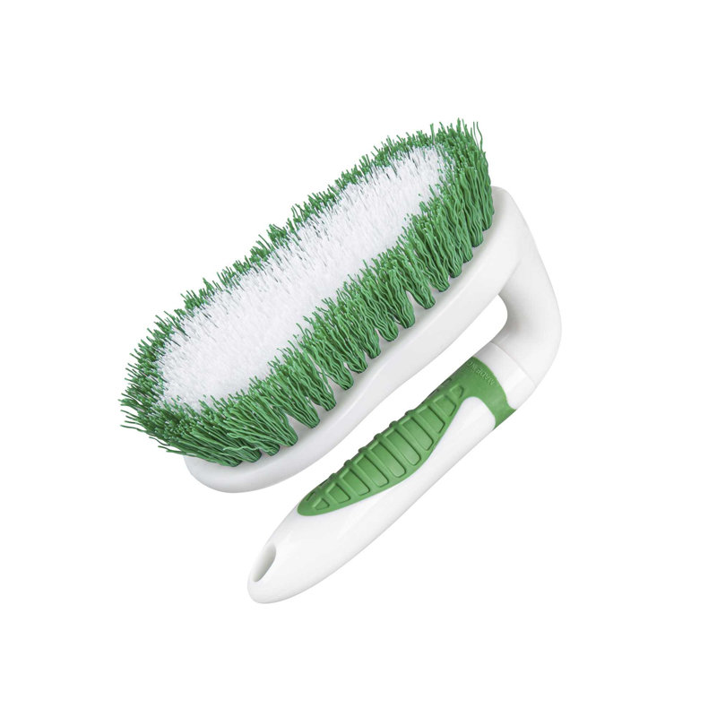 Ensemble de brosse à récurer pour salle de bain de 1 po pour carrelage en plastique de 6 po Poignée ergonomique durable et durable