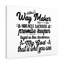 Way Maker Miracle Worker Promise Keeper - Wrapped Canvas Print-1241678504