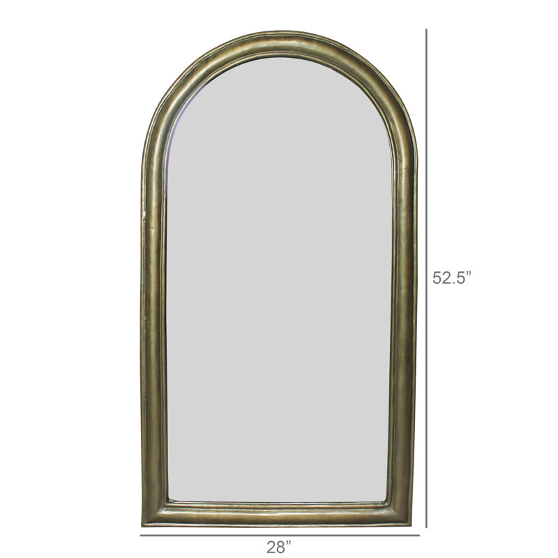 Arched Mirror, Brass