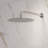  Tinian Thermostatic Shower System with Split Control Panel Dual 12" & 6" shower head, Handheld Shower in Brushed Nickel-87415223
