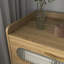 Commode 6 tiroirs en bois pour chambre à coucher, grande commode double avec tiroirs larges