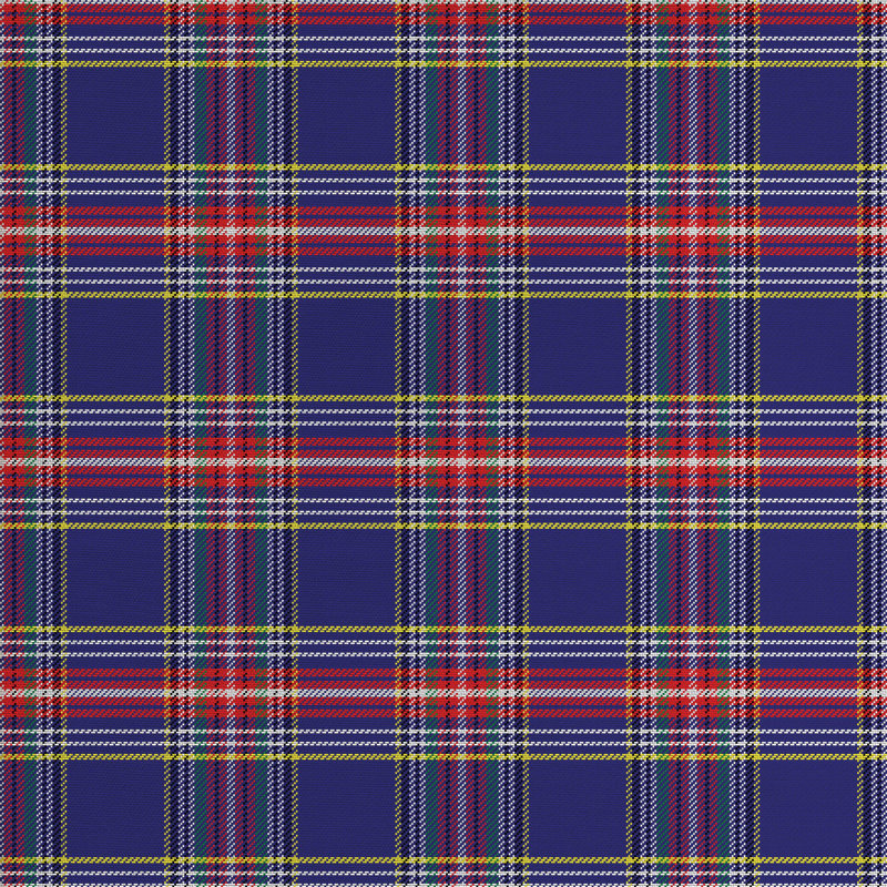Tissu d’agencement de style tartan écossais ancien, l 58 po x L 72 po