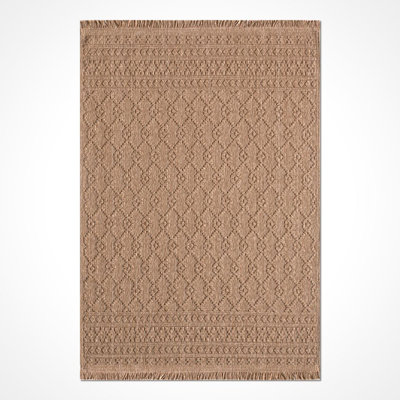 Modern Brown Machine Washable Non-Slip Area Rug
