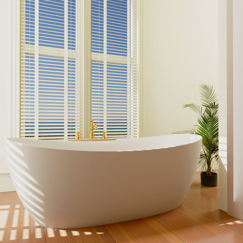 Baignoire autoportante à surface solide 63 "63"