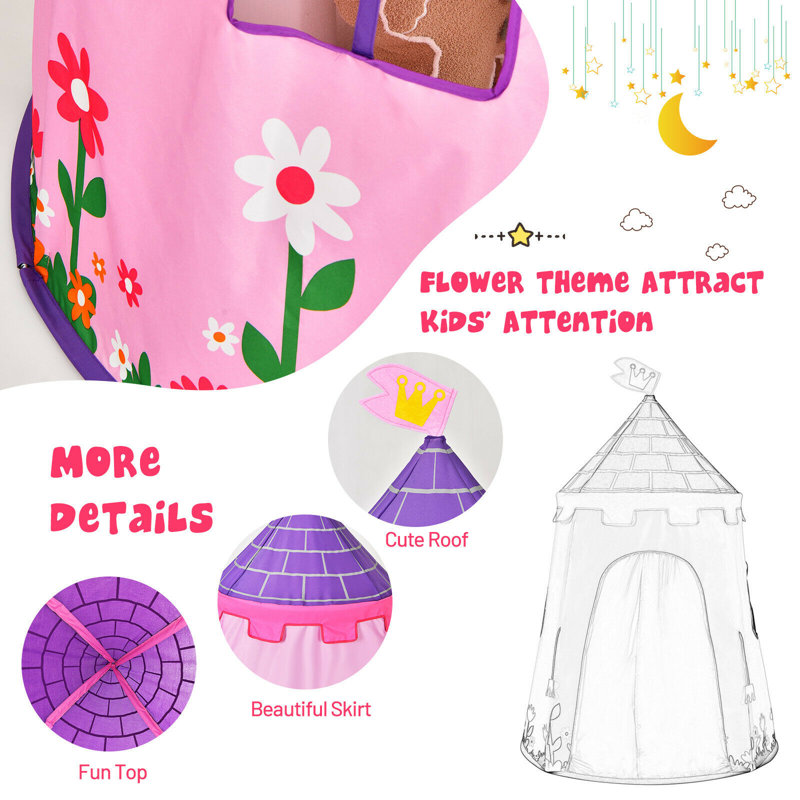 Titus Freeport Park 108cm W x 108cm D Indoor / Outdoor Fabric Play Tent