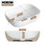 HOROW Basin 46mm L x 33mm W White Ceramic Oval Sink