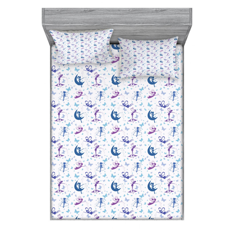 Microfiber Sheet Set, Queen Sheet Set with Fitted Sheet