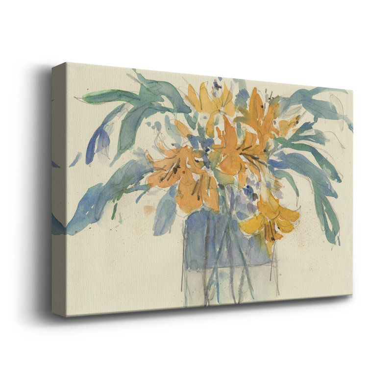 Day Lily Moment I - impression sur toile tendue, L 18 po x H 12 po