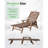 Adjustable Patio Chaise Lounges, Hdpe Modern Poolside Set Of 2 Brown