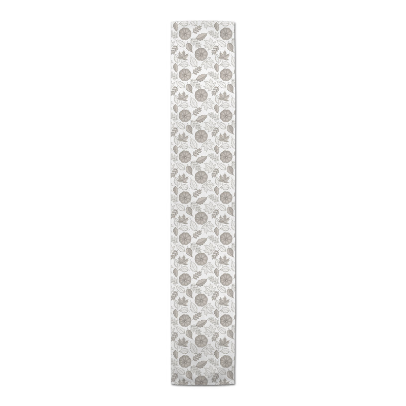 Safira Pumpkin Table Runner, 72" x 16", Khaki